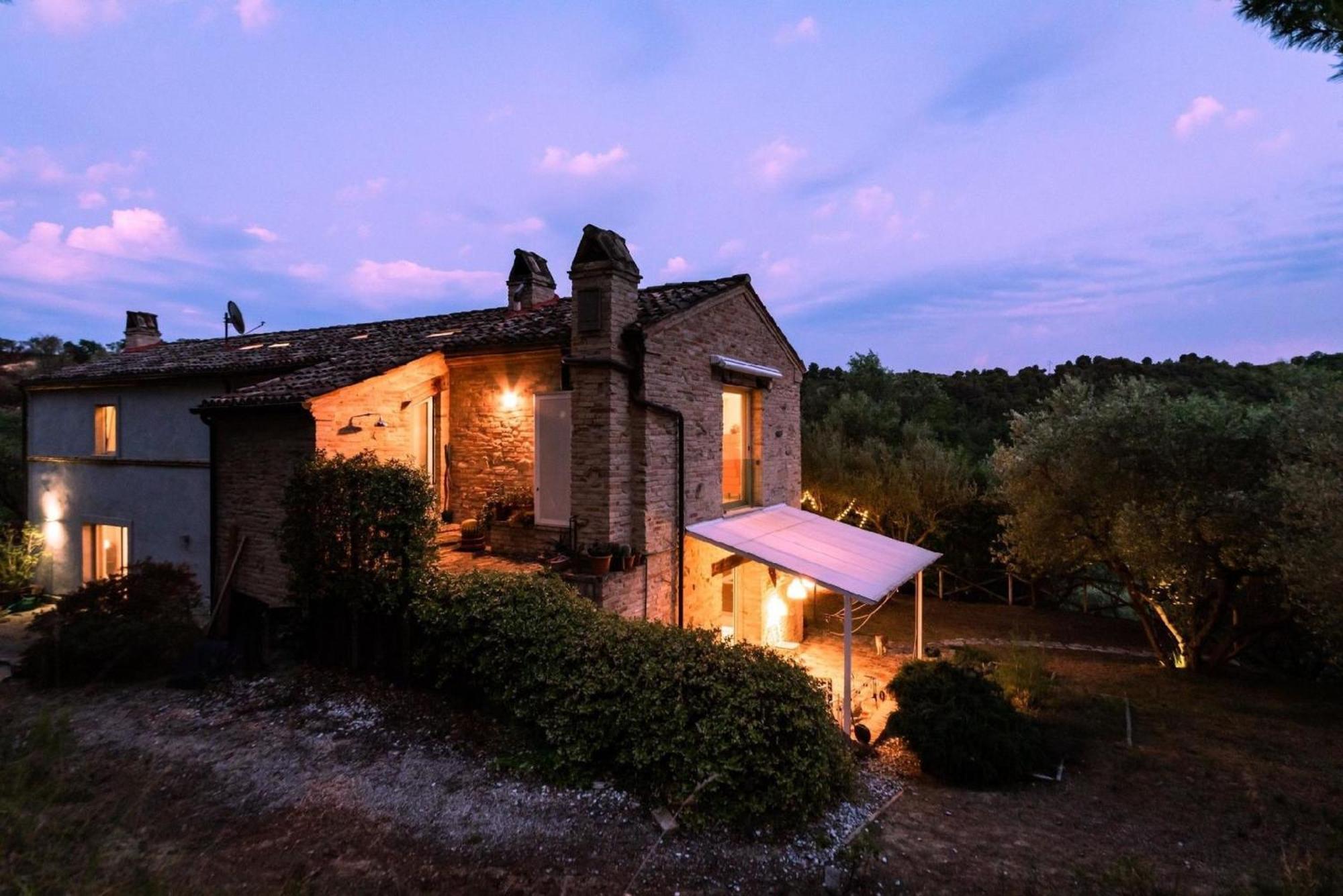 Villa Meernahes Ferienhaus Casa Cantagallo Mit Pool Fermo Exterior foto